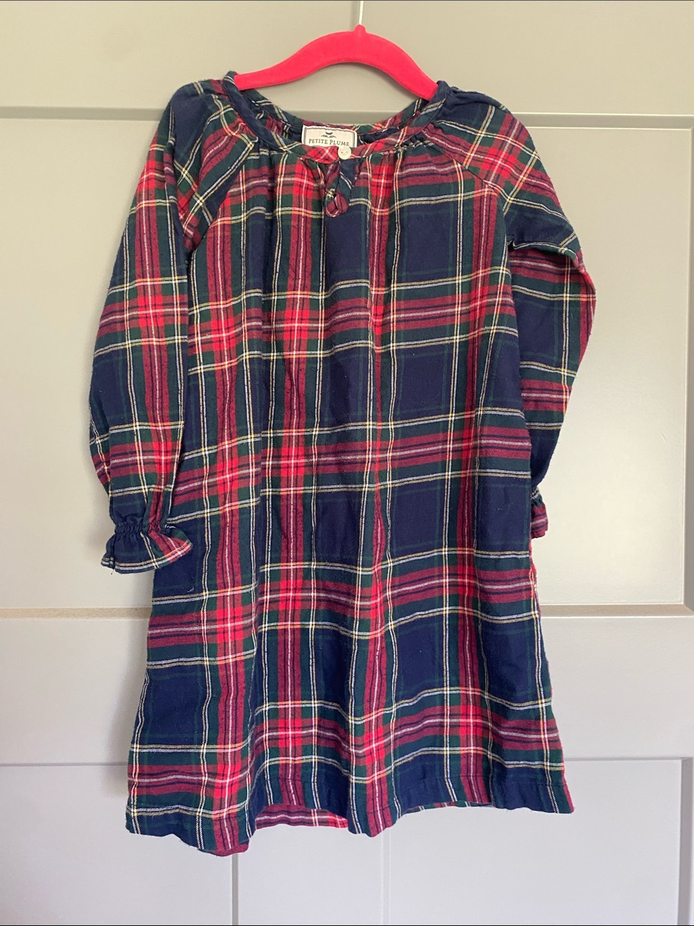 Petite Plume plaid tartan nightgown